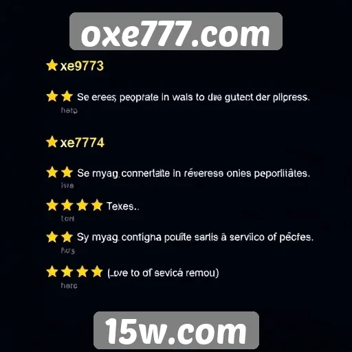 Feedback dos usuários sobre oxe777.com é positivo